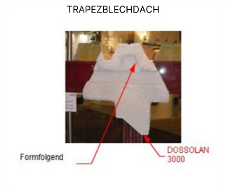 dossolan 3000 Brandschutzputz Trapezblech Dach DAUSSAN Spritzputz Brandschutz Deutschland NEU-2